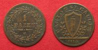 Schweiz - St. Gallen ST. GALLEN Kanton 1 Batzen 1814 Billon # 14032