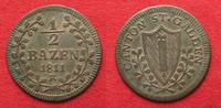 Schweiz - St. Gallen ST. GALLEN Kanton Halbbatzen 1811 Billon # 14034