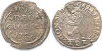 Schweiz - St. Gallen ST. GALLEN Stadt Halbbatzen (2 Kreuzer) 1727 Billon # 14039