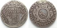 Schweiz - Zürich ZÜRICH Stadt Halbgulden (20 Schilling) 1758 Silber # 14073