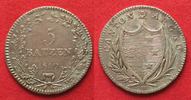 Schweiz - Aargau AARGAU 5 Batzen 1810 Silber ERHALTUNG! # 14102