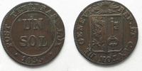 Schweiz - Genf GENF / GENEVE Sol 1833 Billon # 14111