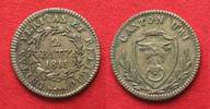 Schweiz - Uri URI Kanton 2 Batzen 1811 Silber SELTEN! # 14149
