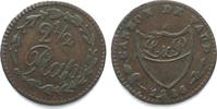 Schweiz - Waadt WAADT / VAUD 2-1/2 Rappen 1816 Billon # 14172