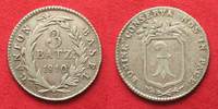 Schweiz - Basel BASEL 3 Batzen 1810 Silber SELTENES JAHR! # 14208