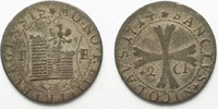 Schweiz - Freiburg FREIBURG / FRIBOURG Halbbatzen 1714 Billon SELTEN! ERHALTUNG! # 14291