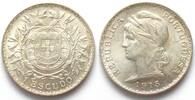 Portugal PORTUGAL 1 Escudo 1915 Silber ERHALTUNG! -