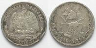 Mexiko MEXIKO. 25 Centavos 1876 Zs A, Zacatecas, Silber -