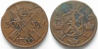 Schweden SCHWEDEN 2 Öre 1750 Avesta FREDERICK I. Kupfer -