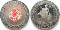 England GROSSBRITANNIEN Dollar 1998 Lunar JAHR DES TIGERS Ku-Ni Farbe -