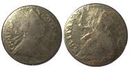 England 1777 GEORGE III Evasion Halfpenny, GOD SAVE TH KIN / BRITANNIA RULES, copper -