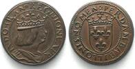 Frankreich METALLPROBE o.J.(1880) Typ Dukat v. Neapel LUDWIG XII. Kupfer 25mm -