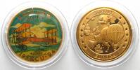 England ENGLAND Ecu 1994 A. V. ROE Flugzeug Bronze vergoldet FARBE -