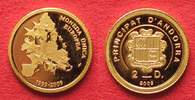 Andorra ANDORRA 2 Diners 2009 10 JAHRE EURO Gold SELTEN! # 36735