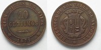 Andorra ANDORRA Probe 10 Centimos 1873 REVOLUTION v. A. Brichaut Kupfer RRR!!! # 36759