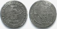 Litzmannstadt GETTO LITZMANNSTADT 5 Mark 1943 Magnesium # 36761