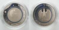 Deutschland - Bundesrepublik BRD 5 Euro 2016 F Stuttgart BLAUER PLANET Polymerring POLIERTE PLATTE -