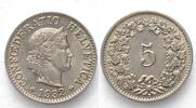 Schweiz EIDGENOSSENSCHAFT 5 Rappen 1932 Nickel ERHALTUNG! -