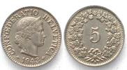 Schweiz EIDGENOSSENSCHAFT 5 Rappen 1943 Ku-Ni ERHALTUNG! -