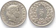 Schweiz EIDGENOSSENSCHAFT 5 Rappen 1941 Nickel ERHALTUNG! -