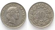 Schweiz EIDGENOSSENSCHAFT 10 Rappen 1940 Ku-Ni ERHALTUNG! -