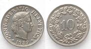 Schweiz EIDGENOSSENSCHAFT 10 Rappen 1939 Nickel ERHALTUNG! -