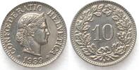Schweiz EIDGENOSSENSCHAFT 10 Rappen 1939 Nickel ERHALTUNG! -