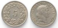 Schweiz EIDGENOSSENSCHAFT 5 Rappen 1946 Ku-Ni ERHALTUNG! -