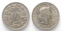 Schweiz EIDGENOSSENSCHAFT 10 Rappen 1939 Nickel ERHALTUNG! -