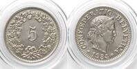 Schweiz EIDGENOSSENSCHAFT 5 Rappen 1934 Nickel FDC PRACHTSTÜCK! -