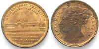 British Tokens WELTAUSSTELLUNG LONDON 1862 AUSSTELLUNGSGEBÄUDE Messing 22mm PRACHTSTÜCK! -