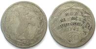 Schweiz - St. Gallen ST. GALLEN Abtei Halbgulden 1781 BEDA ANGEHRN v. HAGENWIL Silber -