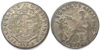 Schweiz - St. Gallen ST. GALLEN Abtei 5 Kreuzer 1774 BEDA ANGEHRN v. HAGENWIL Silber -