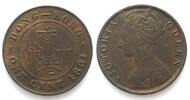 Hongkong HONGKONG 1 Cent 1881 VICTORIA Bronze ERHALTUNG! -