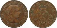 Spanien SPANIEN 5 Centimos 1868 Barcelona ISABEL II. Kupfer # 47460