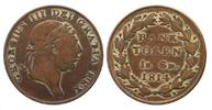 England - Fälschungen BANK TOKEN 1 Shilling 6 Pence (18 Pence) 1814 ZEITGENÖSSISCHE FÄLSCHUNG # 50557