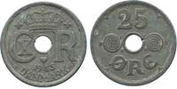 Dänemark DÄNEMARK 25 Ore 1943 DEUTSCHE BESATZUNG Zink SELTENES JAHR!!! # 53373