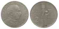 Italien ITALIEN 2 Lire 1925 VITTORIO EMANUELE III Nickel SELTENES JAHR! # 59451