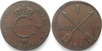 Schweden 1820 SCHWEDEN 1 Skilling 1820 schr&auml;ge Randriffelung CARL XIV JO... 34,99 EUR24,99 EUR  zzgl. 4,50 EUR Versand