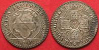 Schweiz - Freiburg FREIBURG / FRIBOURG Kanton 1 Batzen 1827 Billon PRACHTSTÜCK!!! # 64962