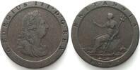England GROSSBRITANNIEN Penny 1797 Cartwheel-Typ GEORGE III. Kupfer -