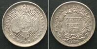 Bolivien BOLIVIEN 20 Centavos 1886 PTS FE, Silber ERHALTUNG!!! -