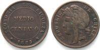 Chile CHILE 1/2 Centavo 1883 Kupfer -