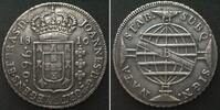Brasilien BRASILIEN 960 Reis 1810 B, JOAO als Prinz Regent, Silber ERHALTUNG! -