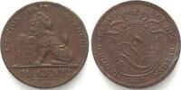 Belgien BELGIEN 10 Centimes 1832 LEOPOLD I. Kupfer ERHALTUNG! -
