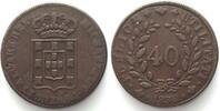 Portugal PORTUGAL 40 Reis (Pataco) 1832 MIGUEL I. Bronze -