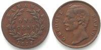 Sarawak SARAWAK 1 Cent 1870 C. BROOKE RAJAH Kupfer ERHALTUNG! -