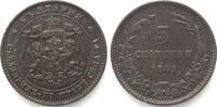Bulgarien BULGARIEN 5 Stotinki 1881 FERDINAND I. Bronze ERHALTUNG! -