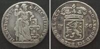 Niederlande - Geldern NL - GELDERN 1/4 Gulden 1756 Silber RAR! -