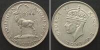 Südrhodesien SÜDRHODESIEN 2 Shillings 1944 Antilope GEORGE VI. Silber ERHALTUNG!!! -